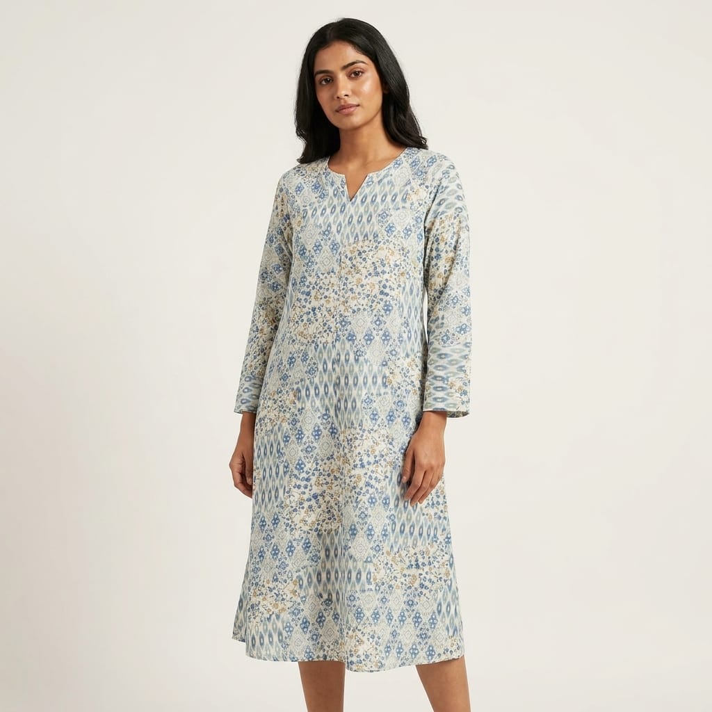 White Rayon Kurti