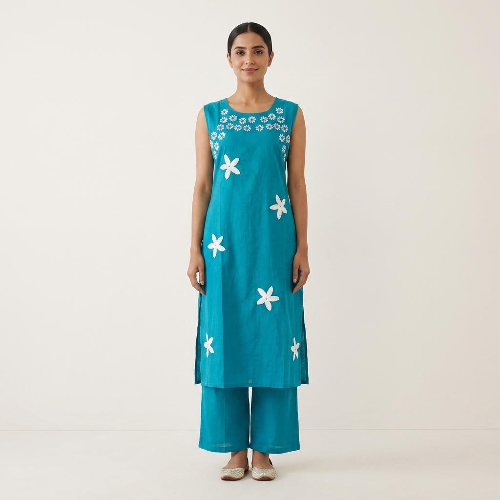 Cotton Silk Co-Ord Set
