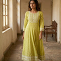 Yellow Cotton Kurti