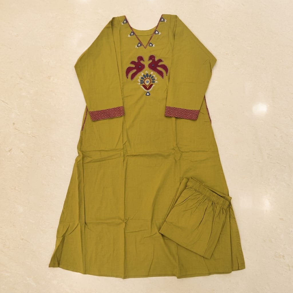Green Cotton Co-ord Set