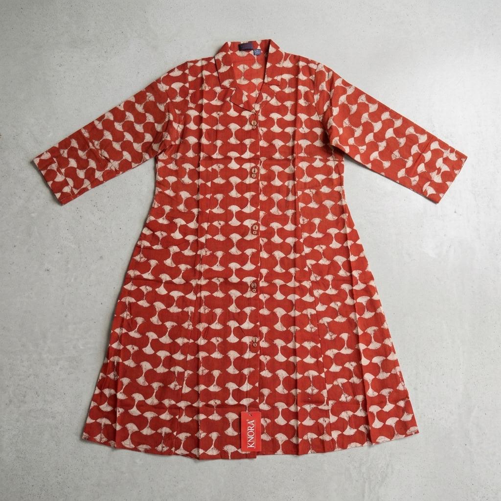 Red Cotton Kurti