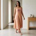 Peach Cotton Silk Salwar | 11280