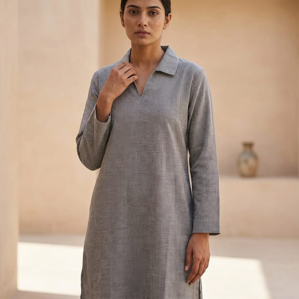 Grey Cotton Top