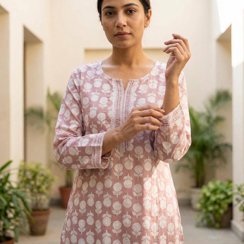 White Cotton Kurti