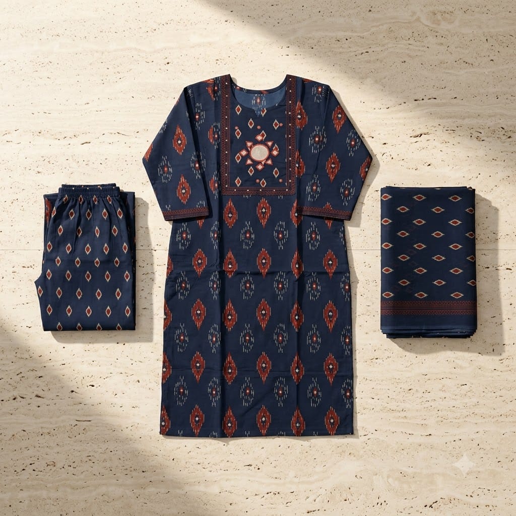 Blue Cotton Salwar | 11348