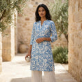 Blue Rayon Kurti