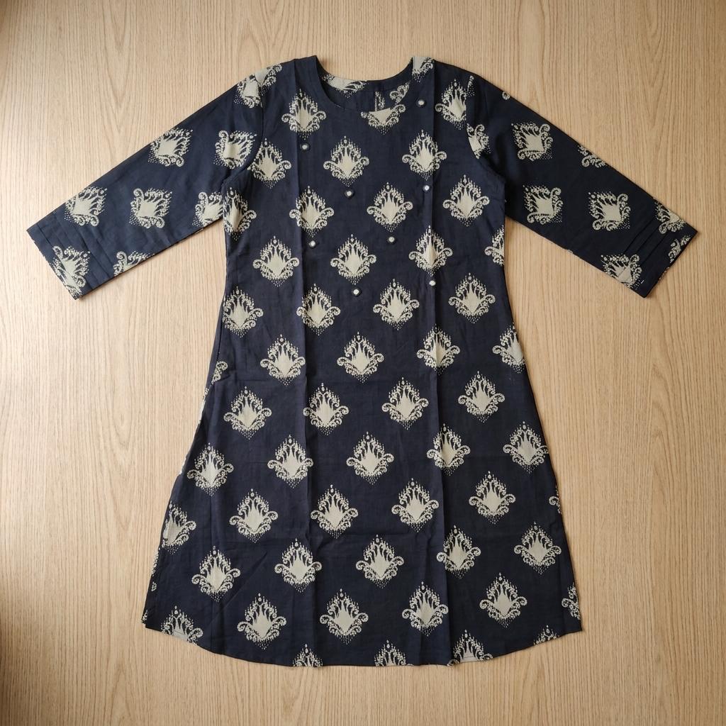 Black Cotton Kurti