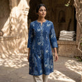 Blue Cotton Kurti
