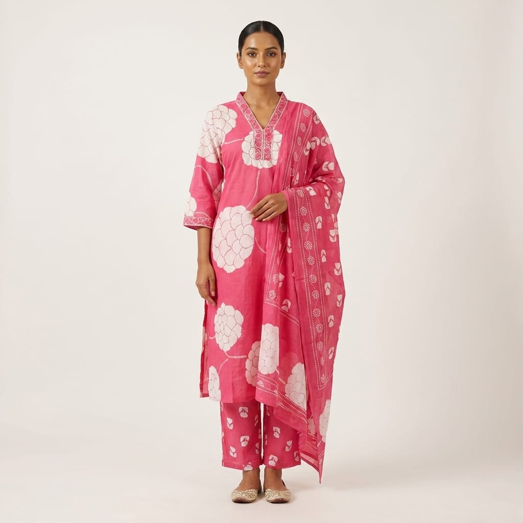 Pink Cotton Salwar