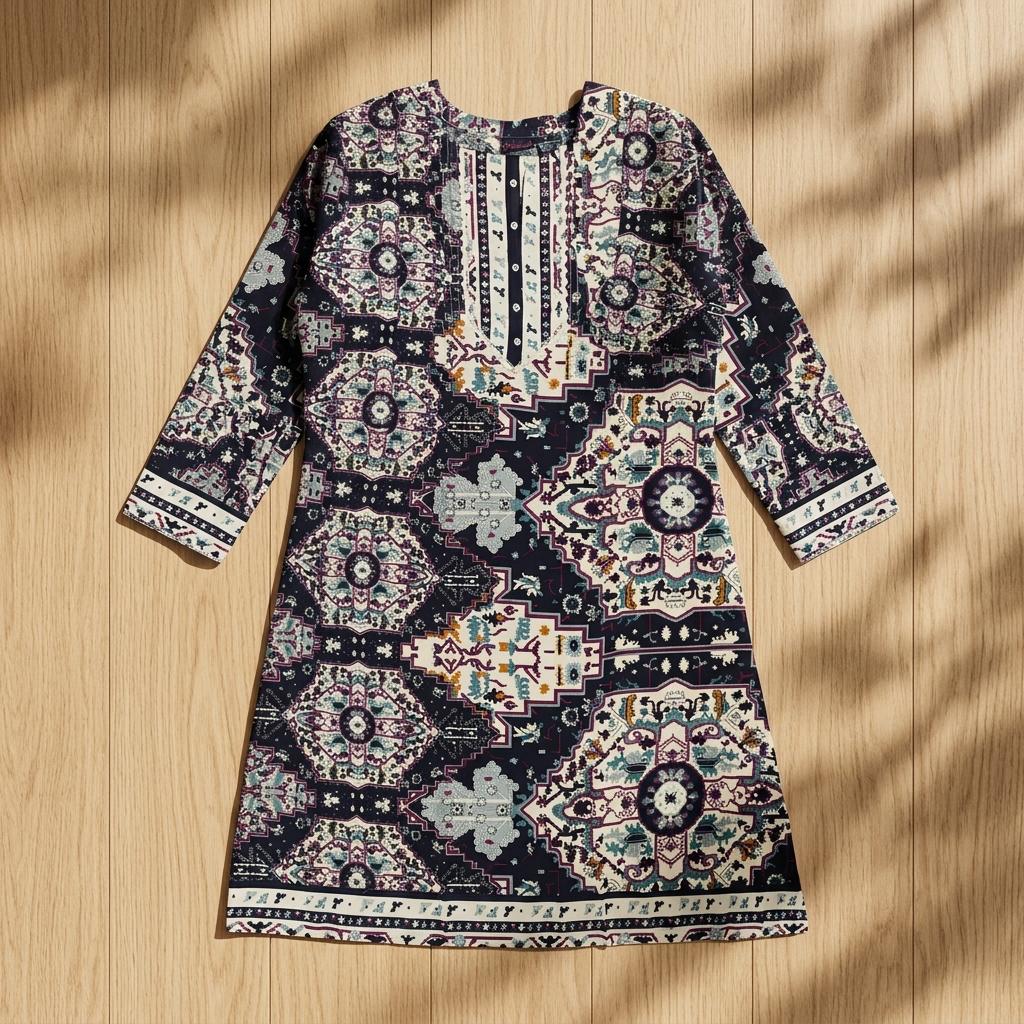 Black Rayon Kurti