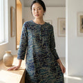 Blue Cotton Silk Kurti