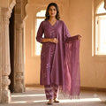 Pruple Cotton Salwar | 11372