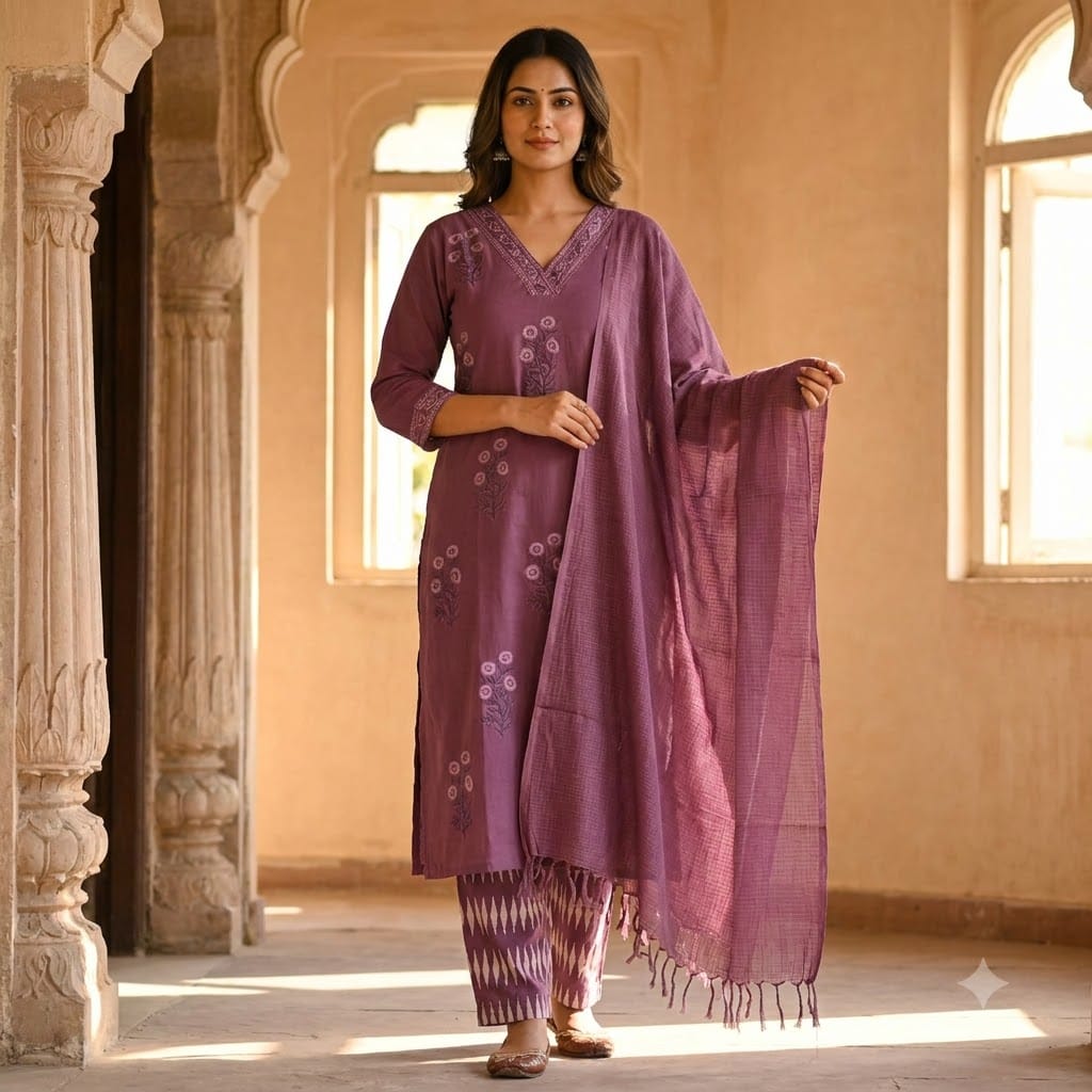 Pruple Cotton Salwar | 11372