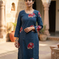 Blue Cotton Kurti | 11447
