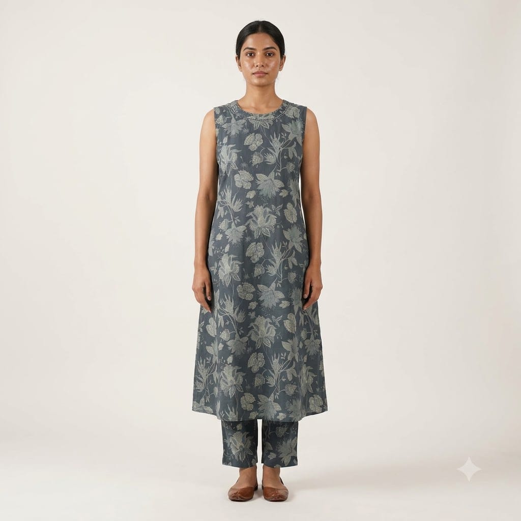 Black Cotton Co-ord Set | 11460