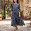 Blue Cotton Kurti