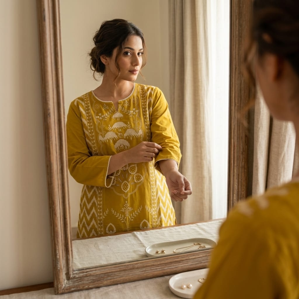 Yellow Cotton Salwar | 11278