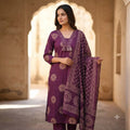Pruple Cotton Salwar | 11419