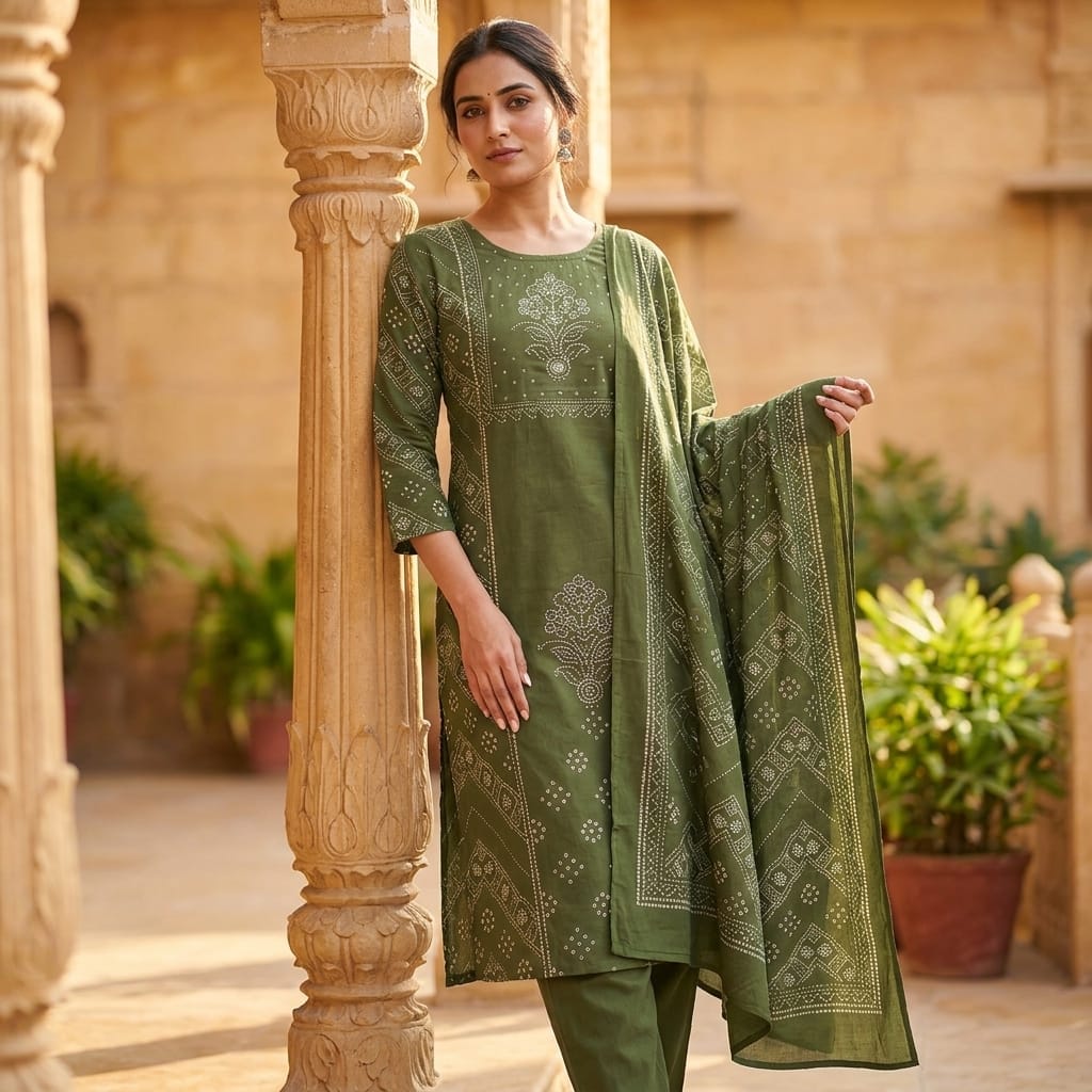 Green Cotton Salwar