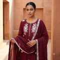 Red Rayon Salwar | 11420