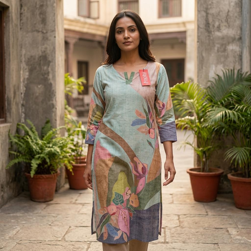 Multi Color Mayraflex Kurti