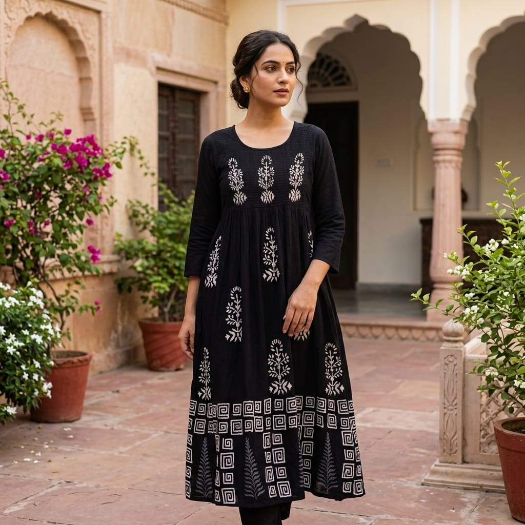 Black Crape Top