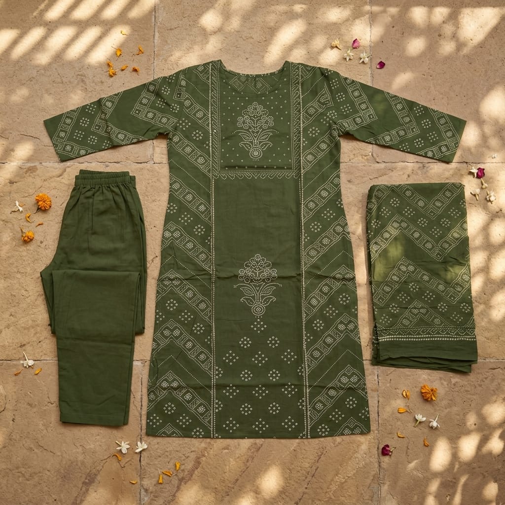 Green Cotton Salwar