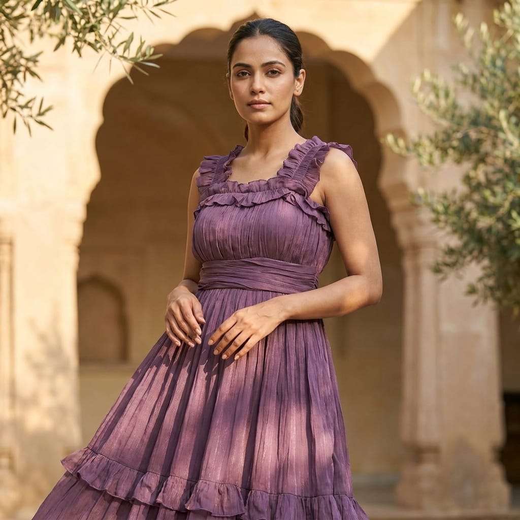 Purple Synthetic Top