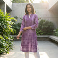 Purple Cotton Kurti