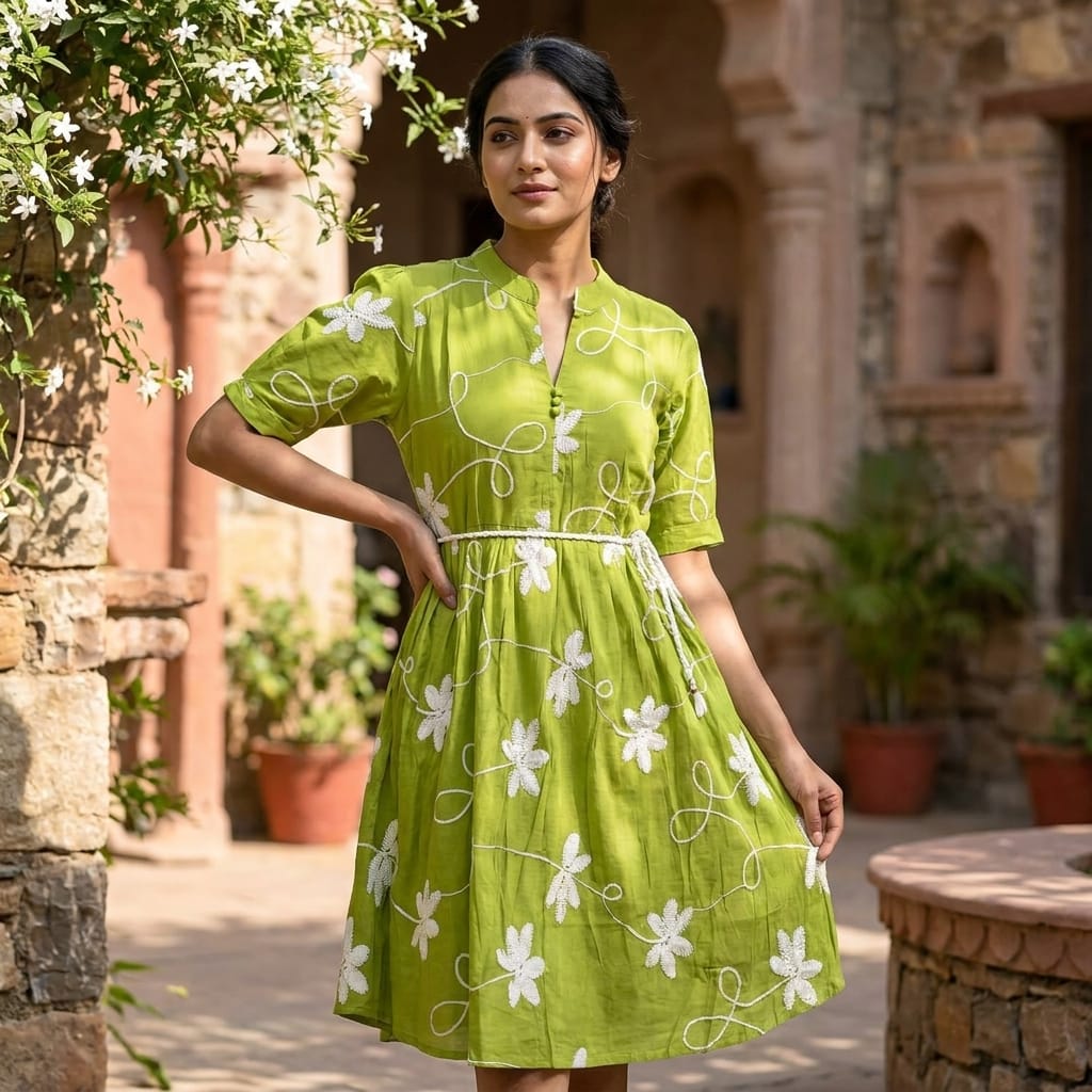 Green Synthetic Top