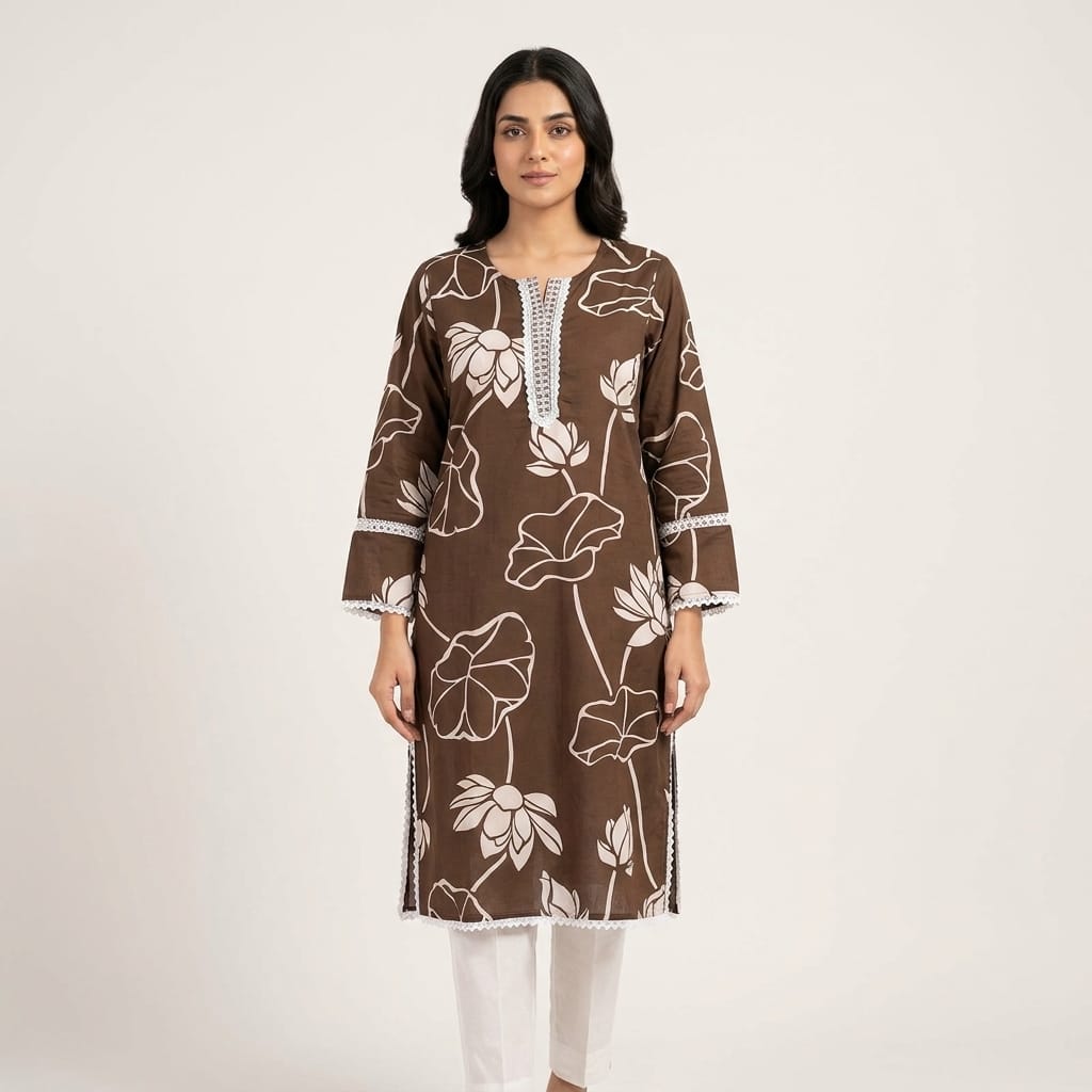 Brown Cotton Salwar| 11298