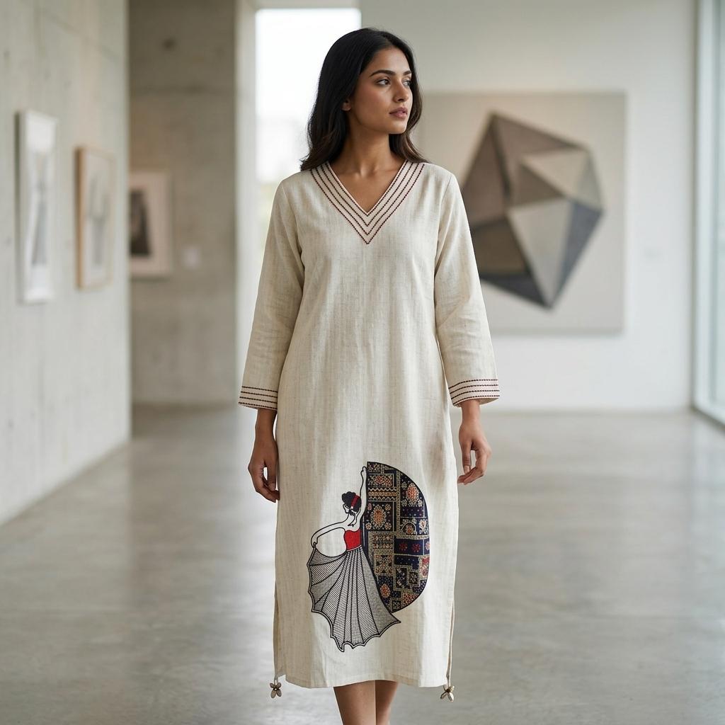 White Cotton Kurti