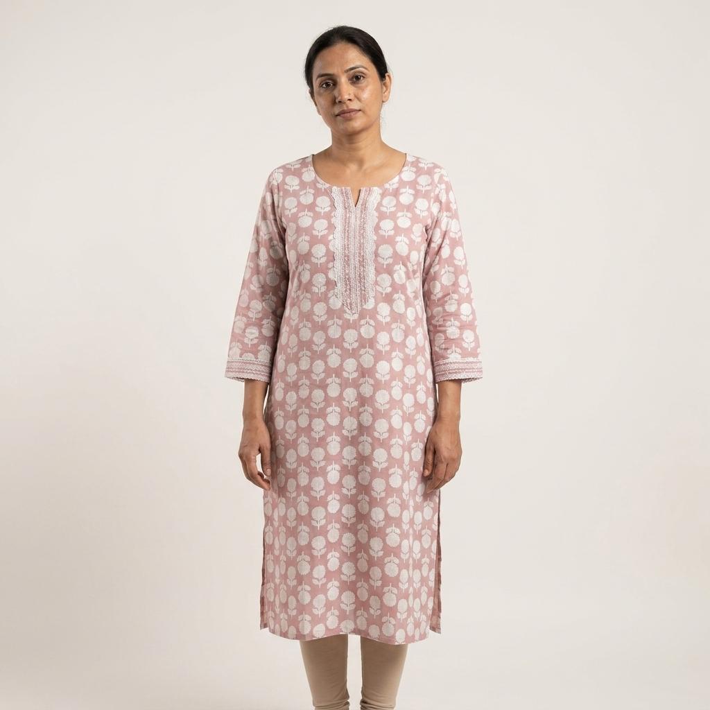 White Cotton Kurti