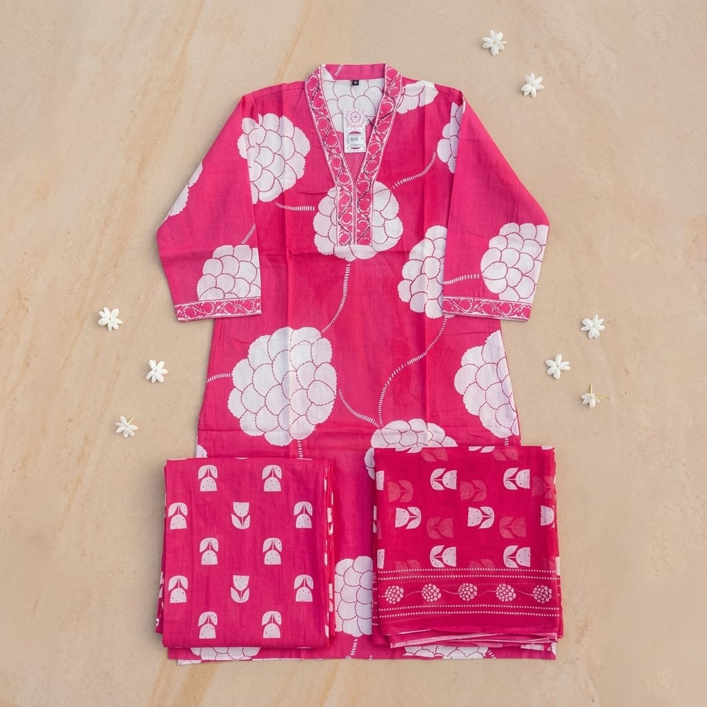 Pink Cotton Salwar
