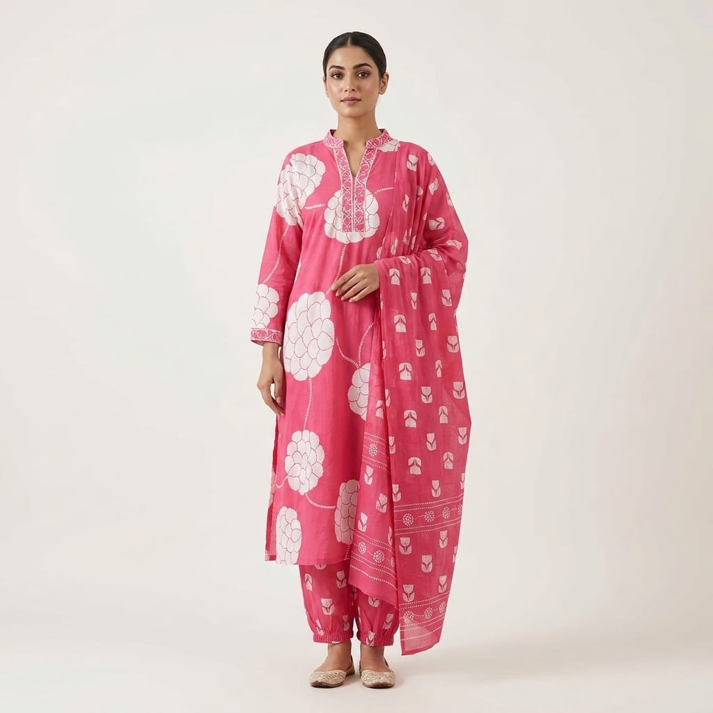 Pink Cotton Salwar