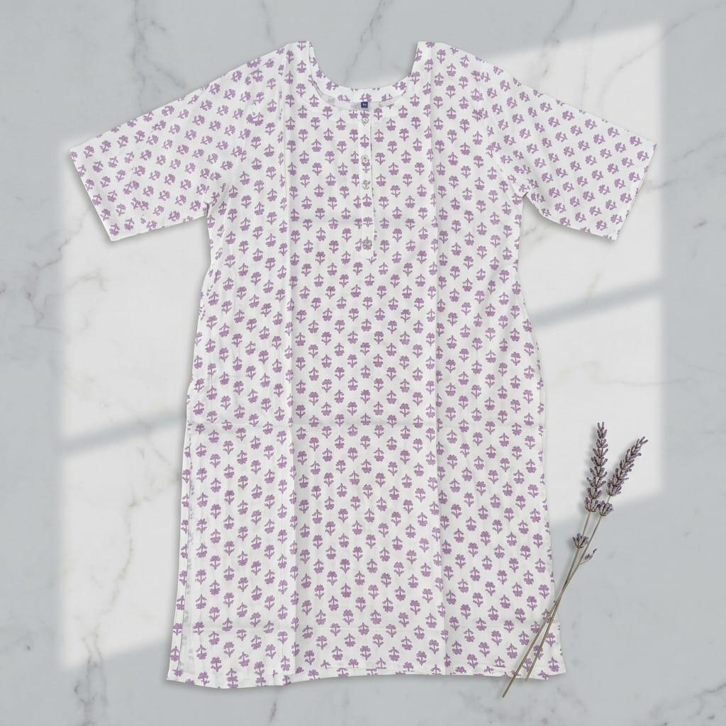 White Rayon Kurti