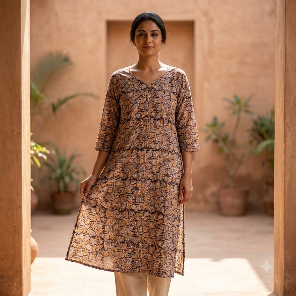 Kalamkari Cotton Kurti | 11417