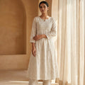 White Cotton Co-ord Set | 11365