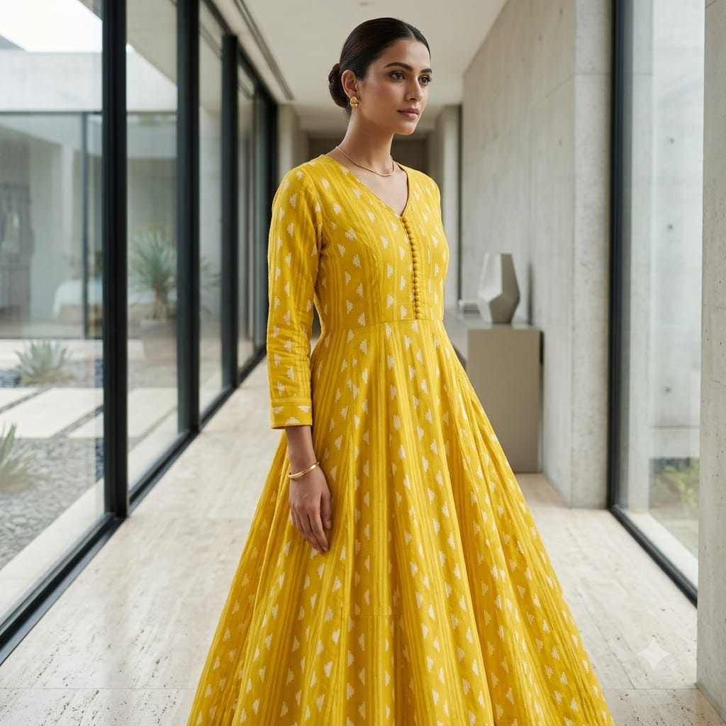Yellow Cotton Co-ord Set | 11364
