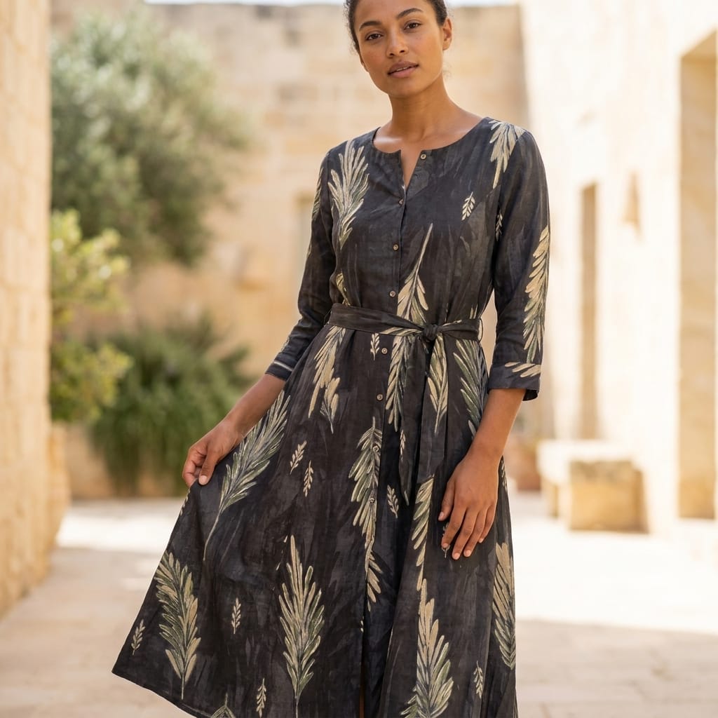 Black Cotton Kurti