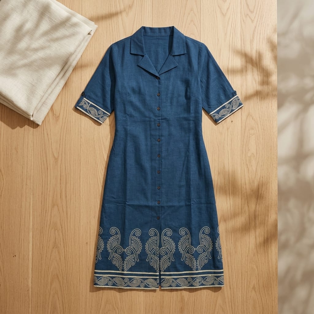 Blue Cotton Top