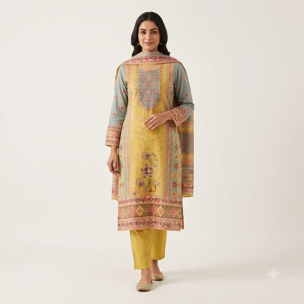 Yellow Silk Salwar | 11436