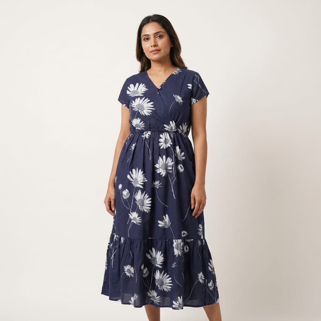 Blue Rayon Top