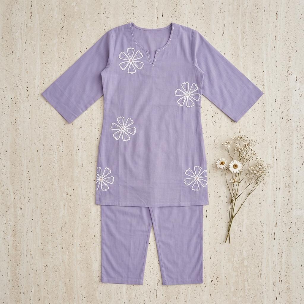 Lavender Cotton Co-ord Set