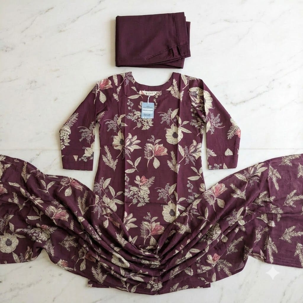 Purple Cotton Salwar | 11346