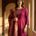 Pink Cotton Silk Salwar | 11313