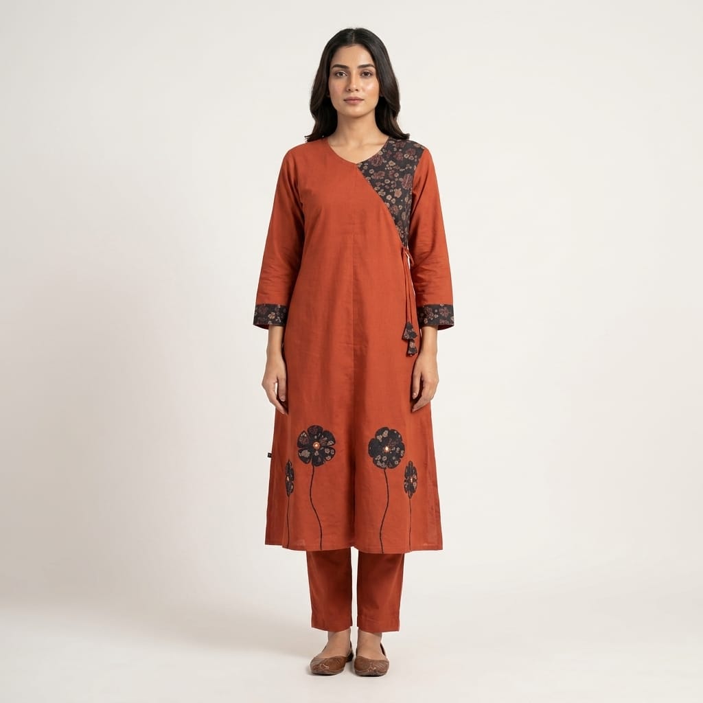 Rust Cotton Co-ord Set