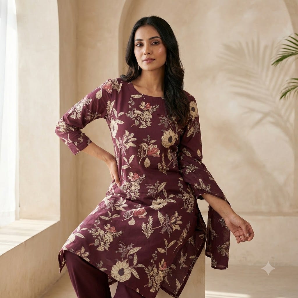 Purple Cotton Salwar | 11346