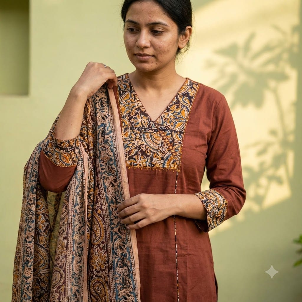 Brown Cotton Salwar | 11357