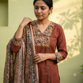 Brown Cotton Salwar | 11357